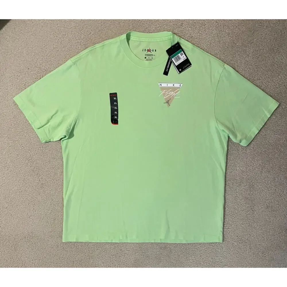 Jordan Flight Essential Green Graphic Tee Shirt CZ8063-358 Men's Size XL Nike